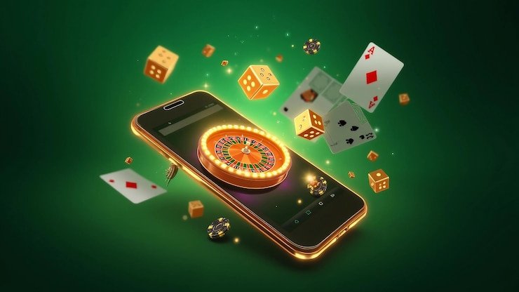 Antarmuka Mesin Arcade dog69 menampilkan reels, nilai taruhan, dan tombol putar
